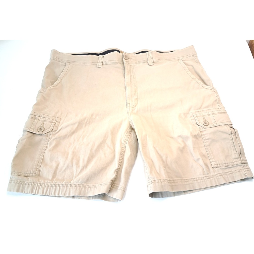 Foundry Cargo Shorts Men's 44‎ Beige / Tan Hiking Preppy Small Flaw See Photo